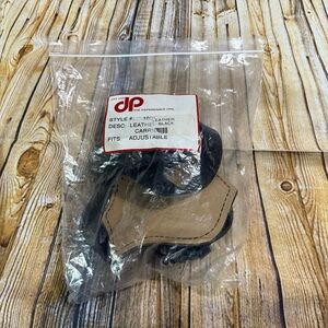 New in Bag Jay-Pee Black Leather Flag Carrier with Cup